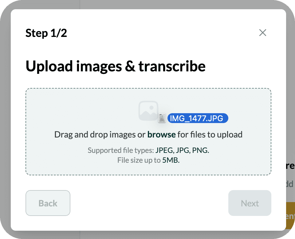 Upload your document